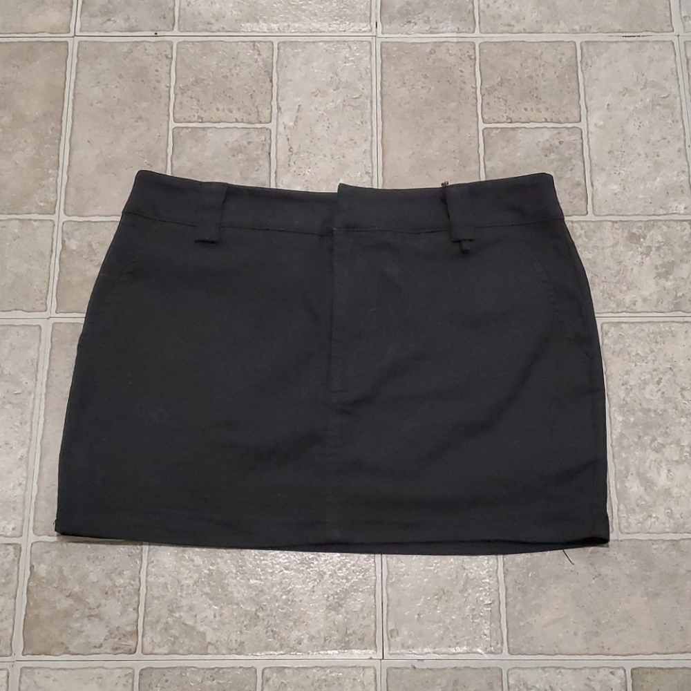 Black A-Line Mini skirt